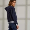 sweat para mulher com capuz em algodão estampada