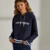sweat para mulher com capuz em algodão estampada