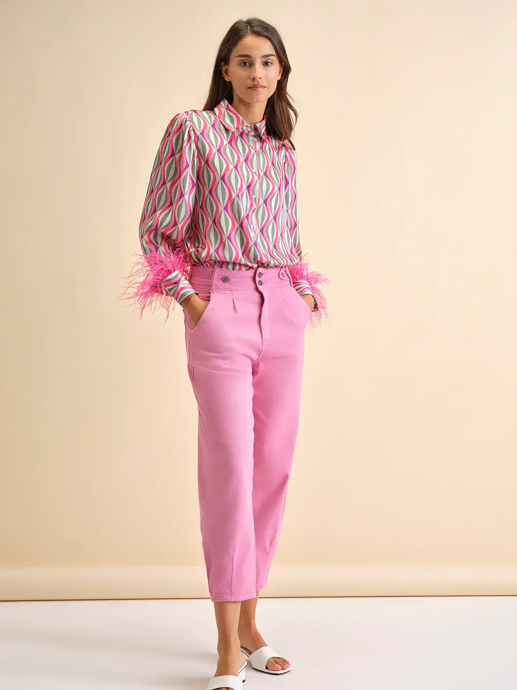 calças slouchy