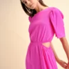 vestido linho abertura