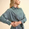 vestido camiseiro com cinto